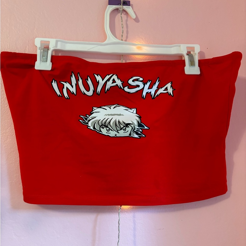 Dollskill Size XXL Inuyasha collab tube top red. Tags removed but Never worn